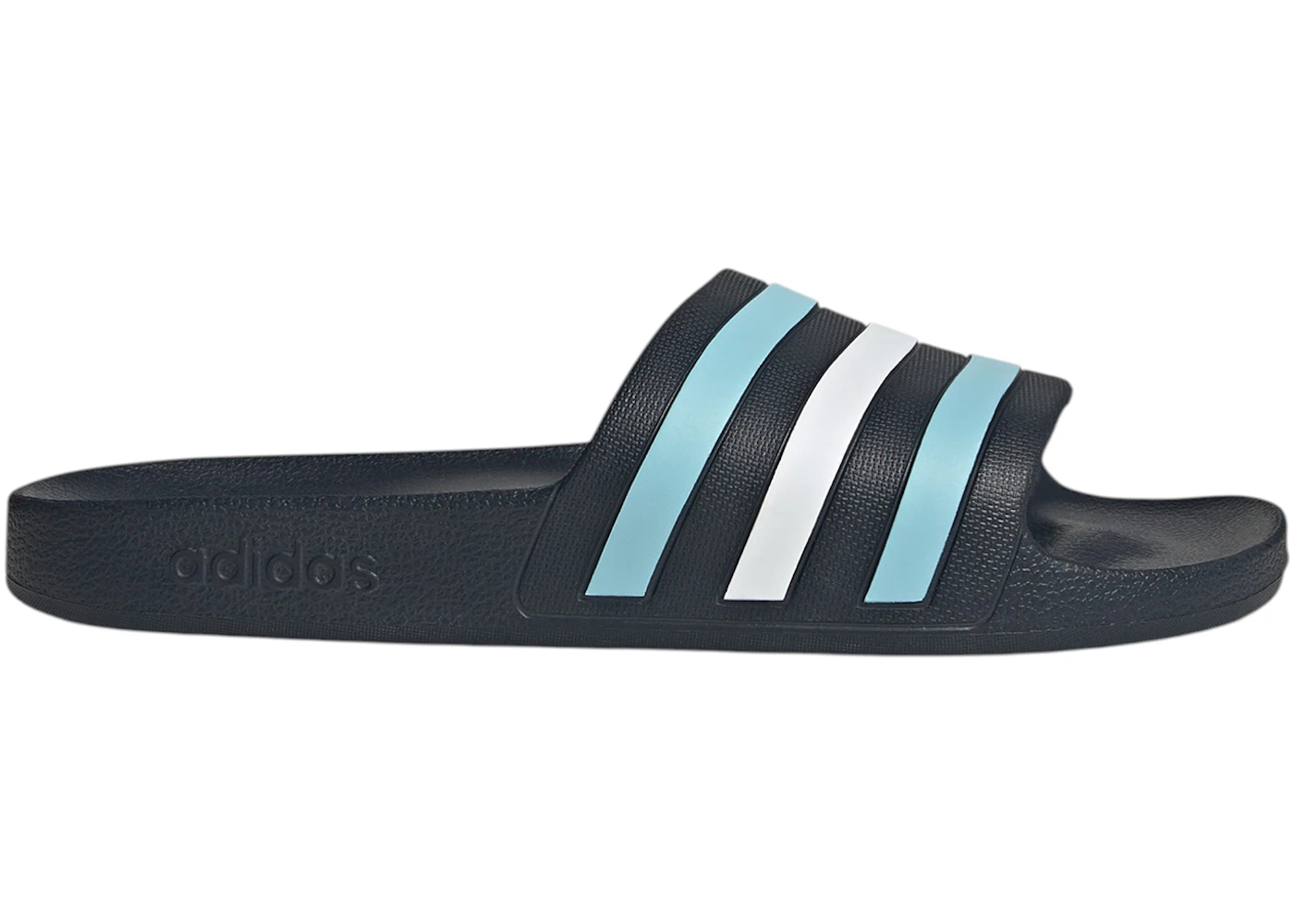 adidas Adilette Aqua Slides Night Navy Icey Blue White
