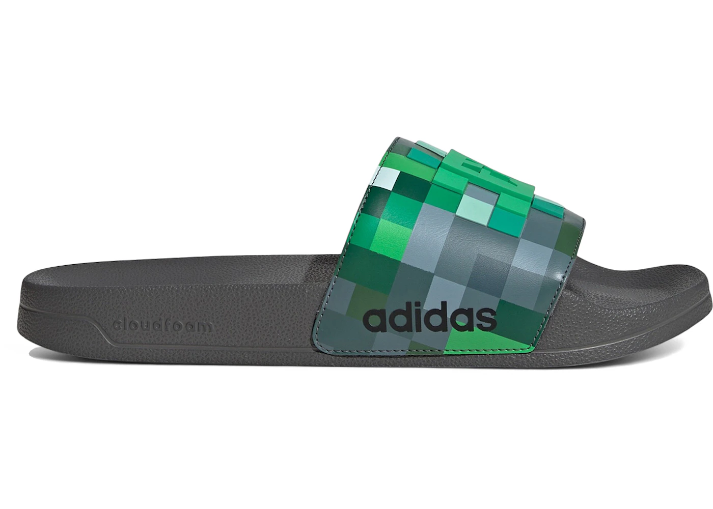 adidas Adilette Shower Slides Minecraft Creeper