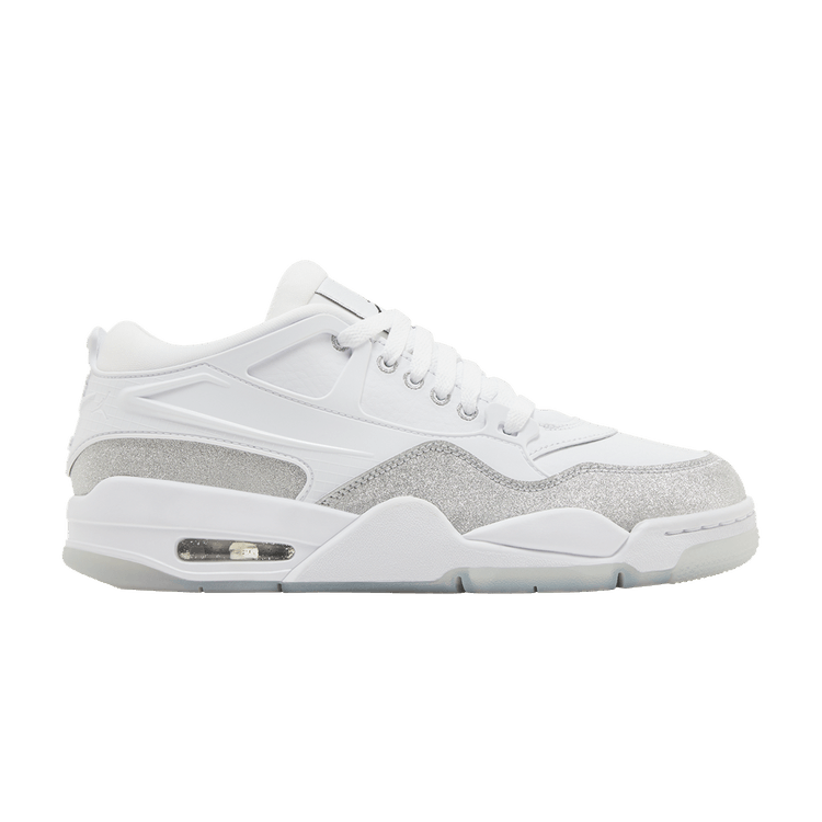 Wmns Air Jordan 4 RM 'White Silver Glitter'