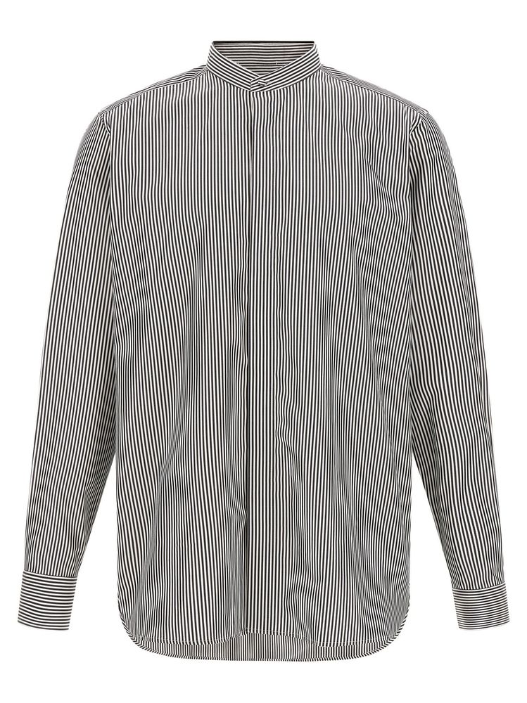 Tom Ford Detachable Collar Striped Shirt