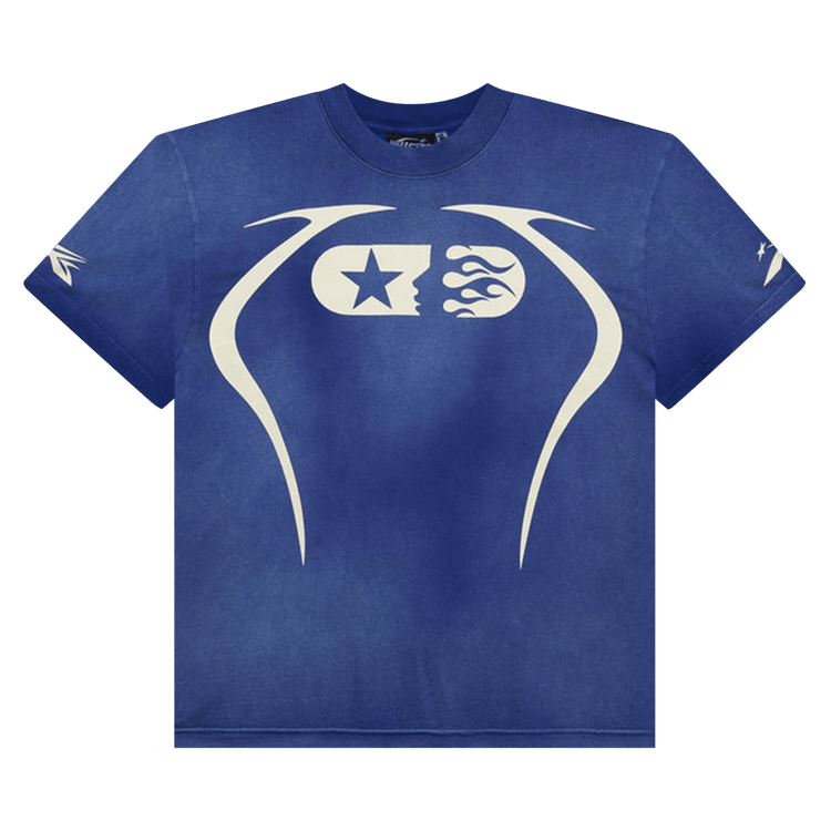 Hellstar Warm Up T-Shirt 'Blue'