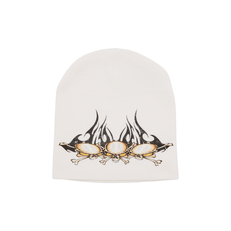 Hellstar Tribal Skullz Beanie 'White'