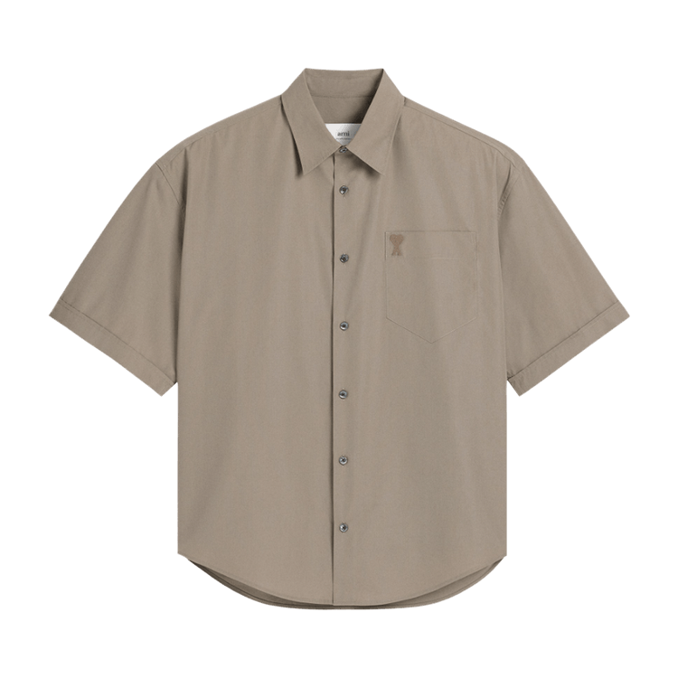 Ami Short-Sleeve Boxy Shirt 'Ash'