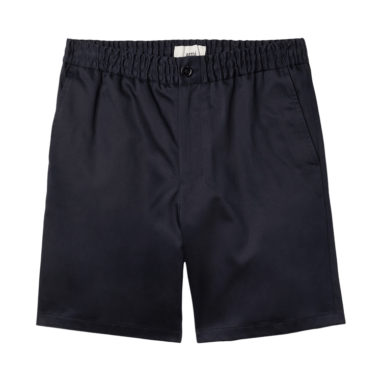 Ami Elasticated Waist Shorts 'Navy Blue'