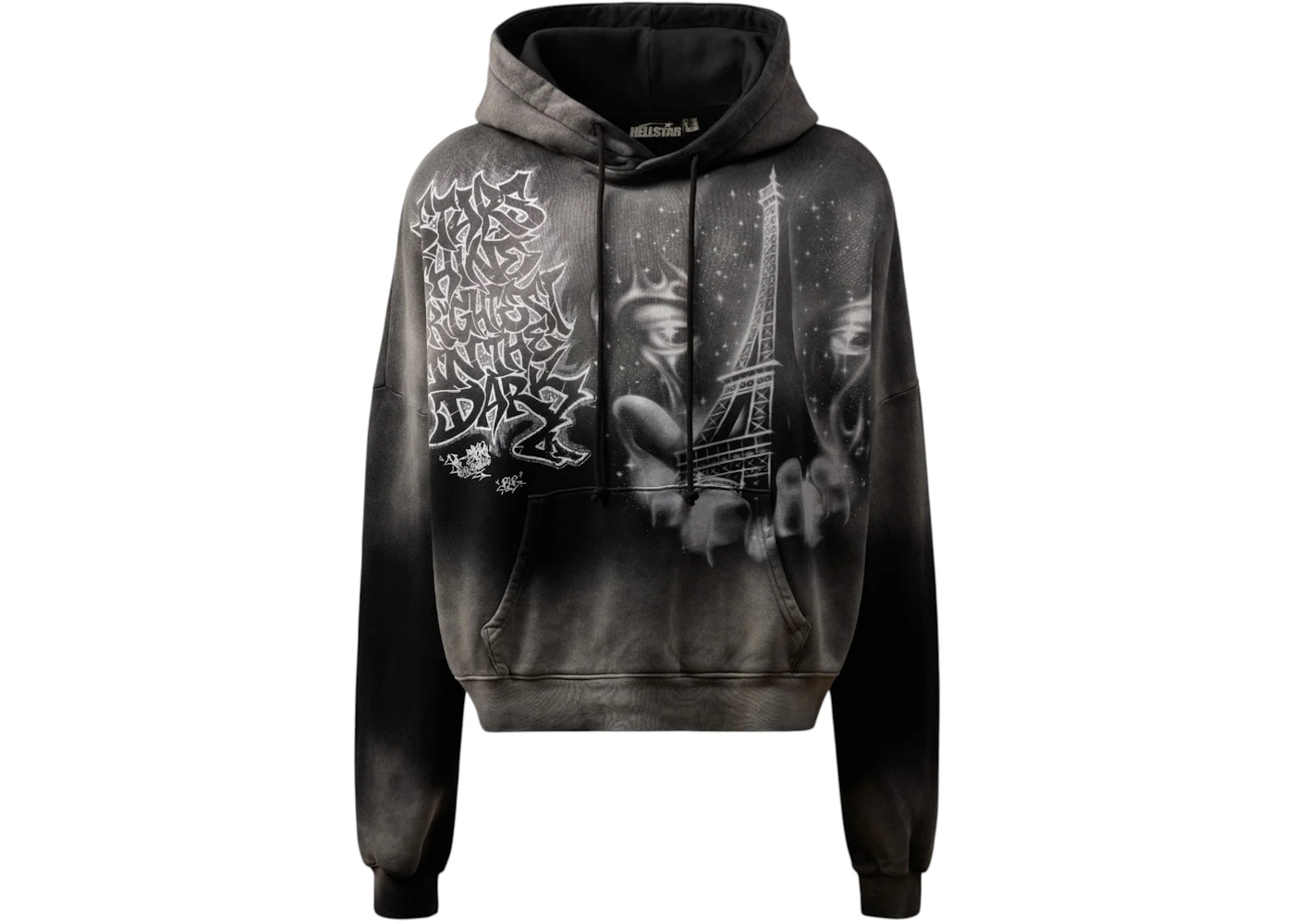 Hellstar I Heart Paris Hoodie Black