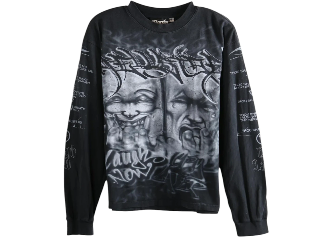 Hellstar Laugh Now Cry Later Longsleeve T-Shirt Black