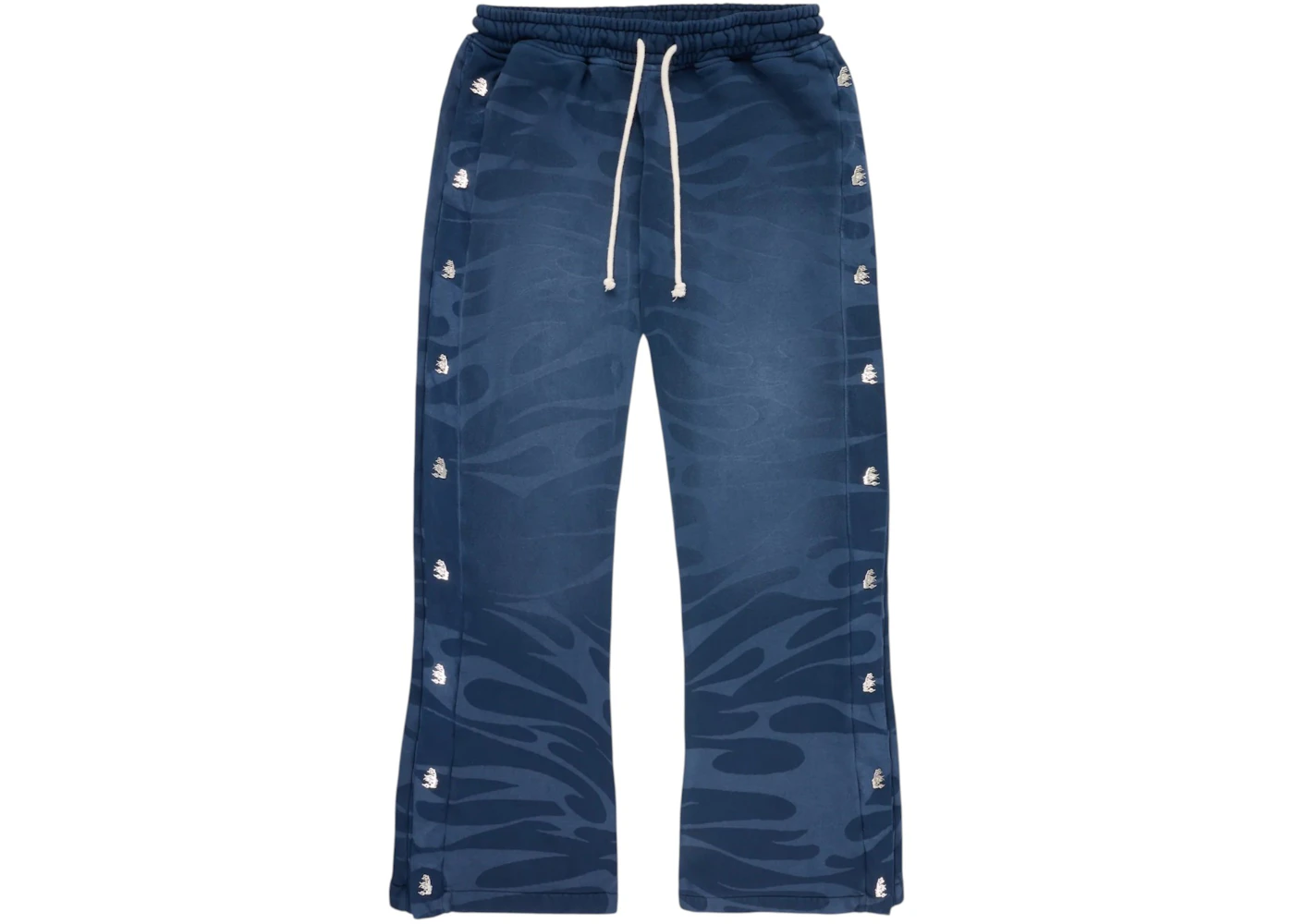 Hellstar W/ Flame Snap Sweatpant Black