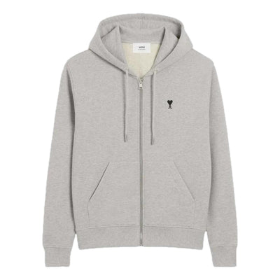 AMI Zip-Up Hoodie 'Grey'