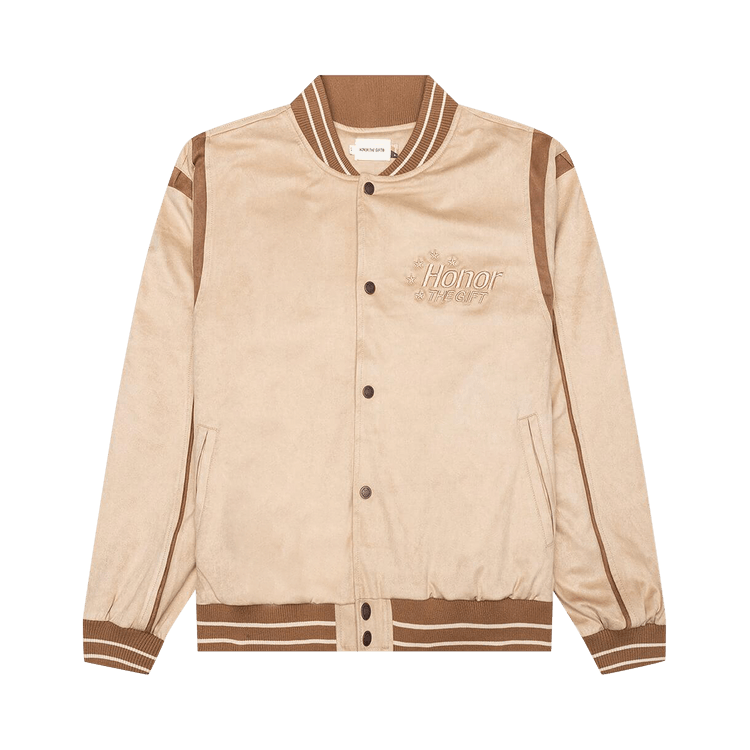 Honor The Gift Oil Head Varsity Jacket 'Tan'