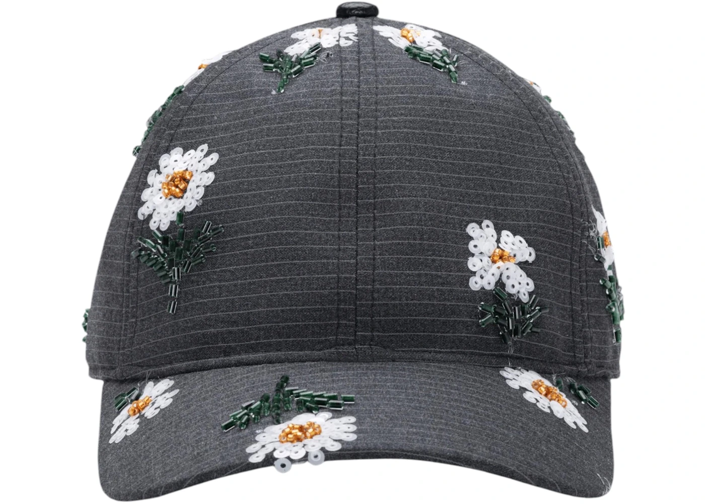 Honor The Gift Flowers Beaded 6 Panel Cap Black