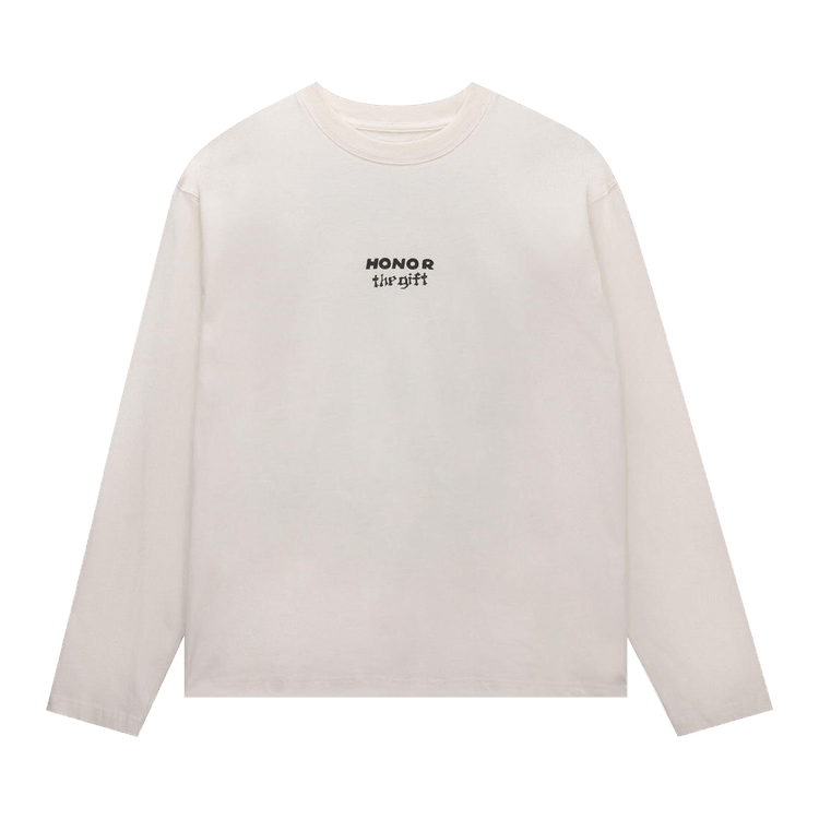 Honor The Gift Running Shit Long-Sleeve Tee 'White'