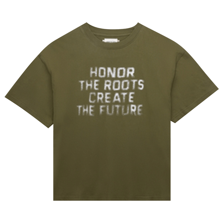 Honor The Gift Honor The Roots Tee 'Olive'