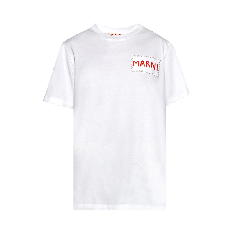 Marni Patch T-Shirt 'Lily White'