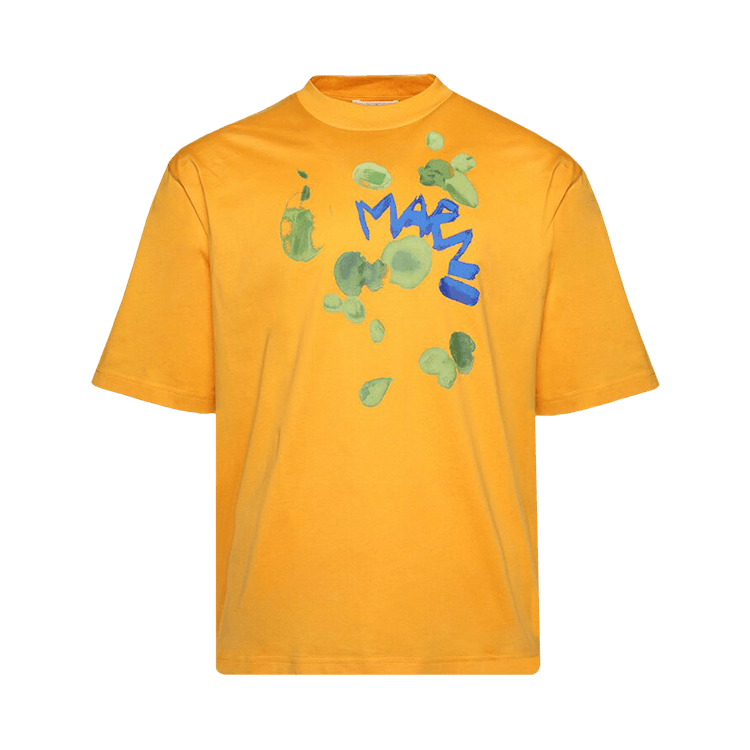 Marni Relaxed Fit Dripping Flower T-Shirt 'Light Orange'