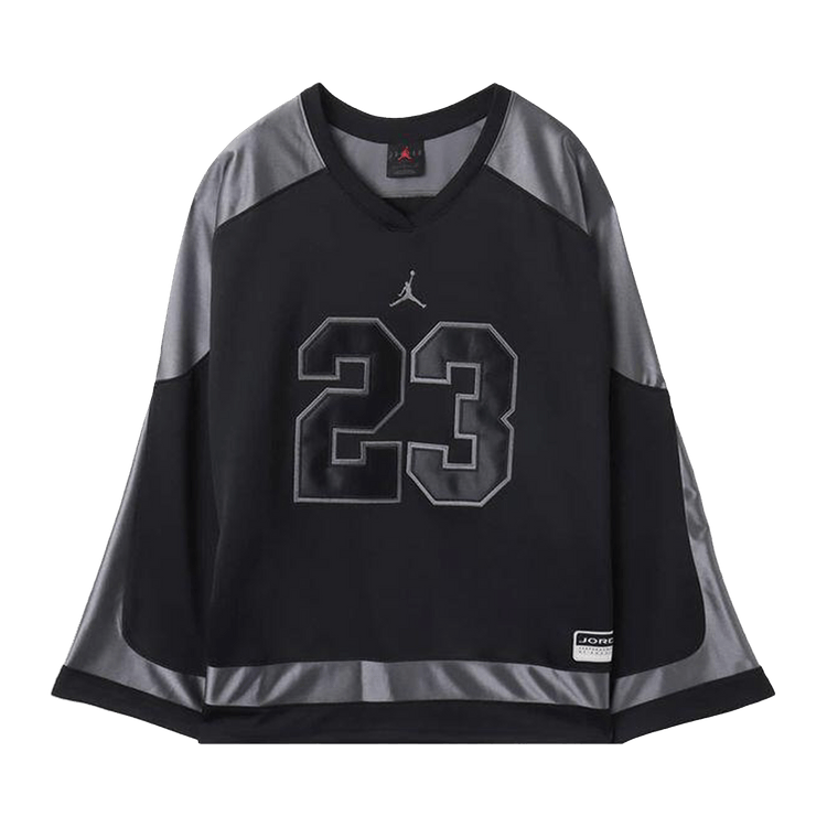 Air Jordan Brooklyn Collegiate Hockey Jersey 'Black/Iron Grey/Iron Grey'