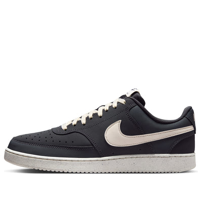 Nike Court Vision Low 'Coal Black Light Ivory White'
