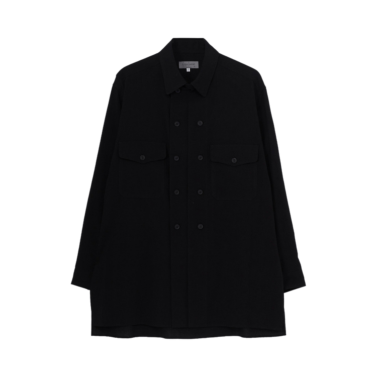Yohji Yamamoto Pour Homme Double Front Military Blouse 'Black'