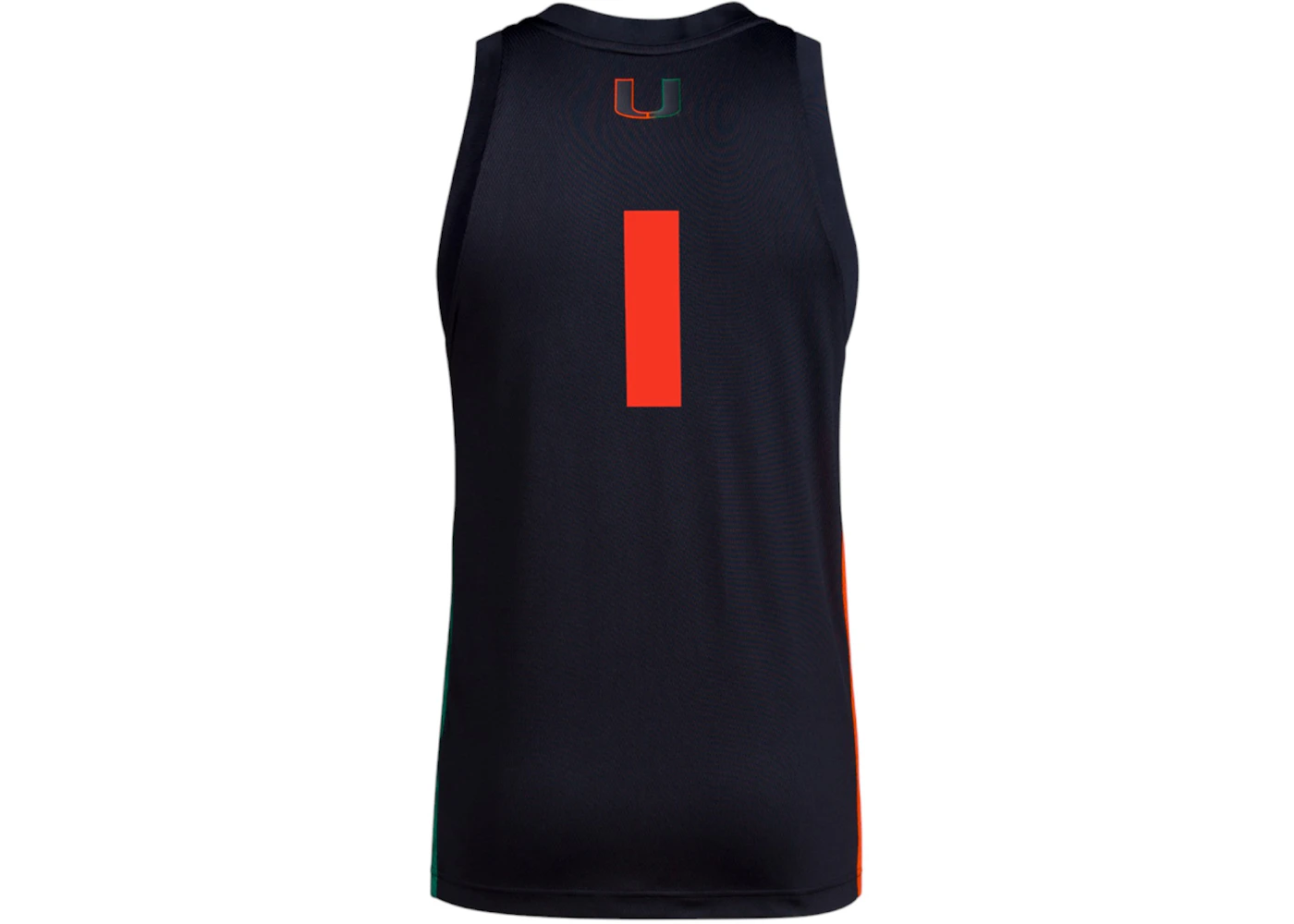 adidas Miami Hurricanes Crew Neck Sleeveless Replica Jersey Black