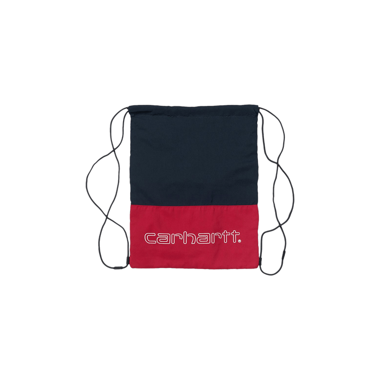 Carhartt WIP Terrace Drawstring Bag 'Cardinal/Dark Navy/White'