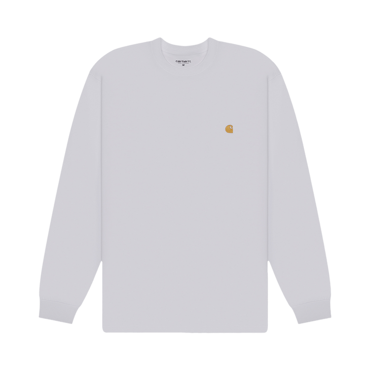 Carhartt WIP Long-Sleeve Chase T-Shirt 'White/Gold'