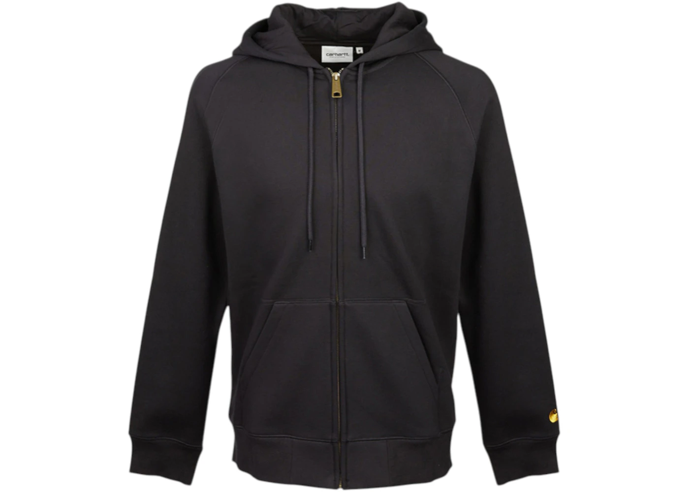 Carhartt WIP Chase Fleece Zip Up Hoodie Black