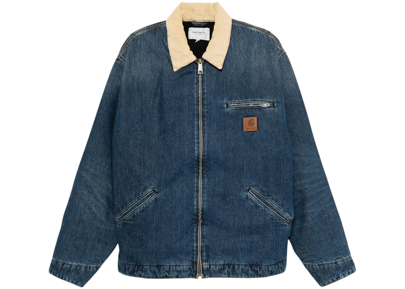 Carhartt WIP OG Detroit Jacket Blue/Dusty H Brown (Worn Used Wash)