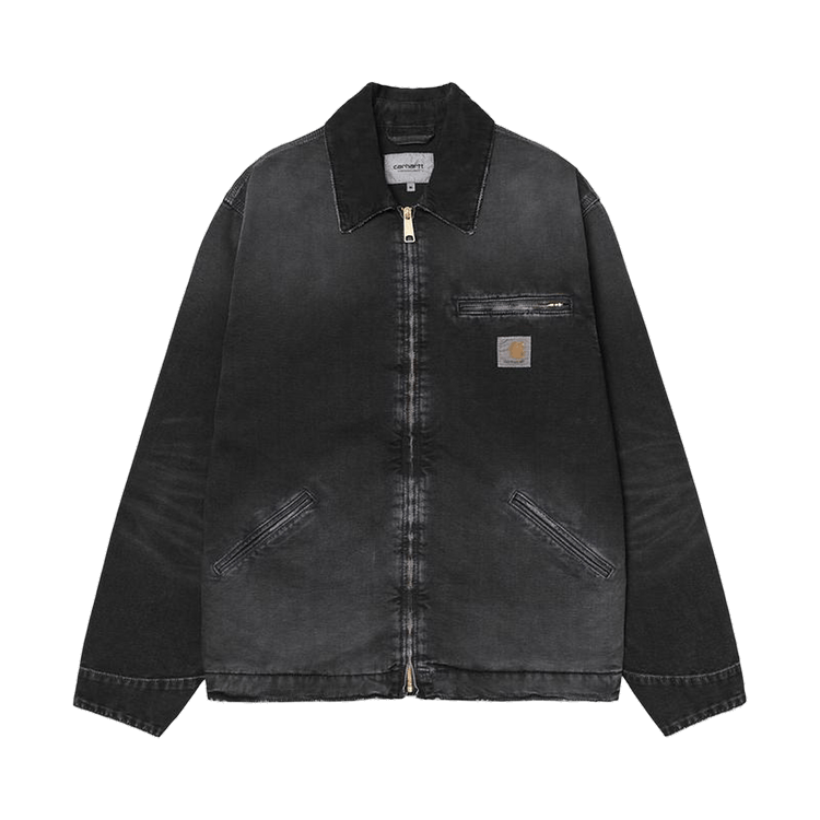 Carhartt WIP OG Detroit Jacket 'Black/Black (Destroy Wash)'
