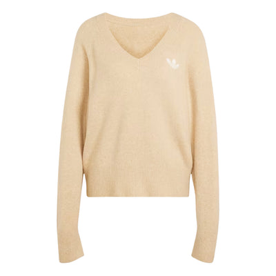 (WMNS) adidas Essentials Knit Sweatshirt Asia Sizing 'Khaki Three'