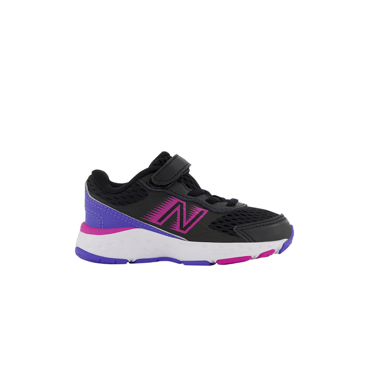 New Balance 680v6 Bungee Toddler Wide 'Black Magenta Pop'