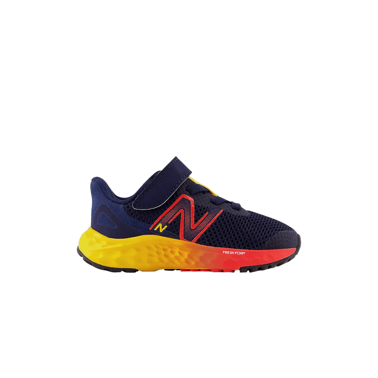 New Balance Fresh Foam Arishi v4 Bungee Lace Toddler 'Navy Red Egg Yolk'