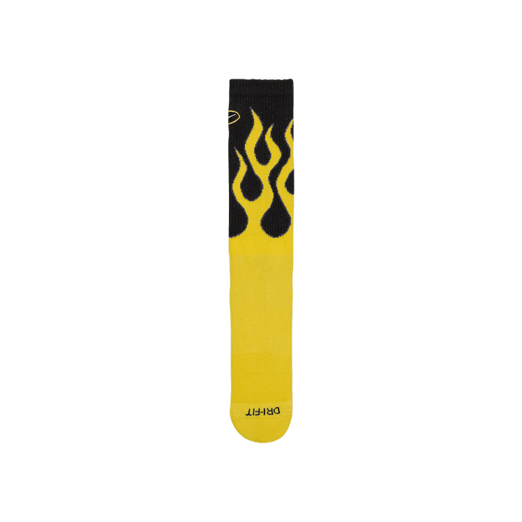 Nike Everyday Plus Cushioned Crew Socks (1 Pair) 'Black/Tour Yellow/White'