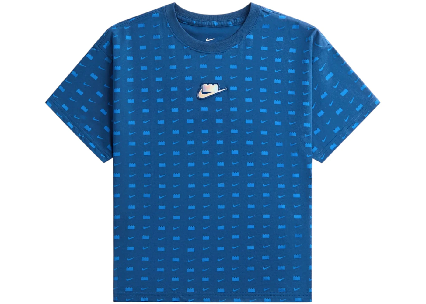 Nike x LEGO Girls' Cropped T-shirt Brave Blue
