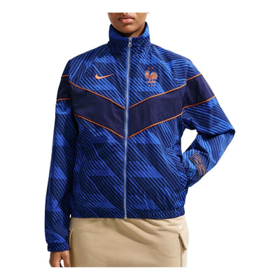 (WMNS) Nike FFF 2026 27 Windrunner UV Woven Jacket 'Game Royal Blackened Blue Monarch'