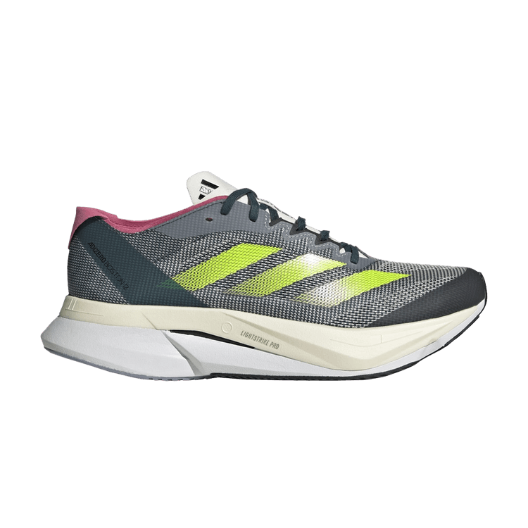 Adidas Wmns Adizero Boston 12 'Arctic Night Lucid Lemon'