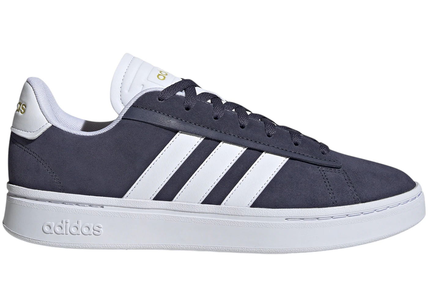 adidas Grand Court Alpha Shadow Navy Cloud White Gold Metallic