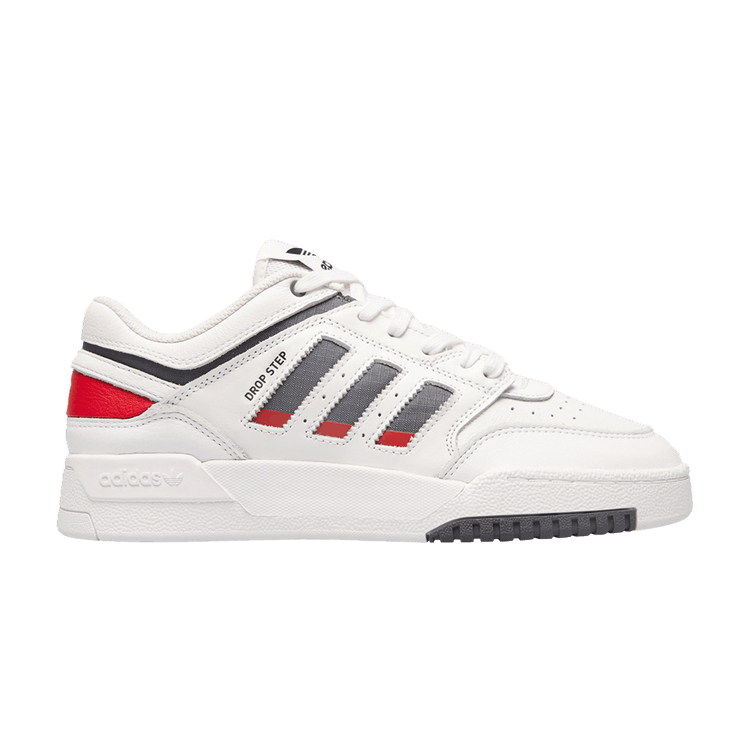 Adidas Drop Step Low 'White Grey Scarlet'