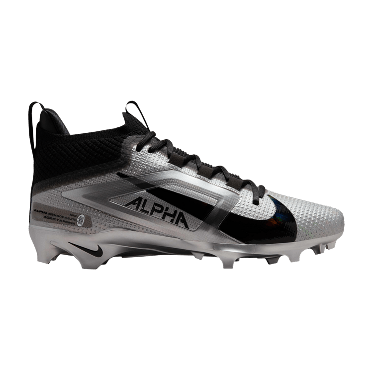Saquon Barkley x Nike Alpha Menace 4 Elite 'Black Metallic Silver'