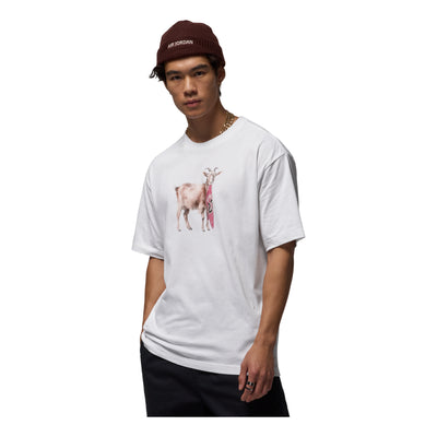 Air Jordan Goat T-shirt 'White Black'
