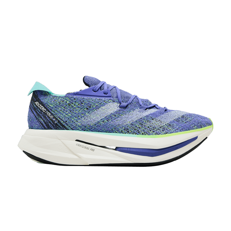 adidas Adizero Prime X 2.0 Strung 'Cobalt Blue Lucid Lemon'