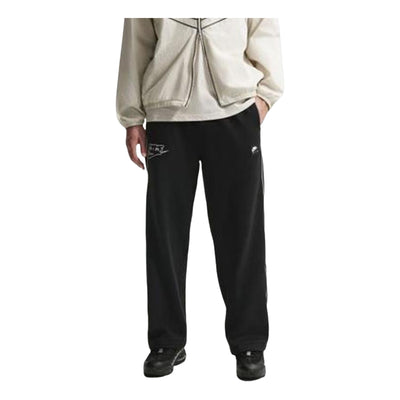 Nike Air Open-Hem Fleece Pants 'Black White'