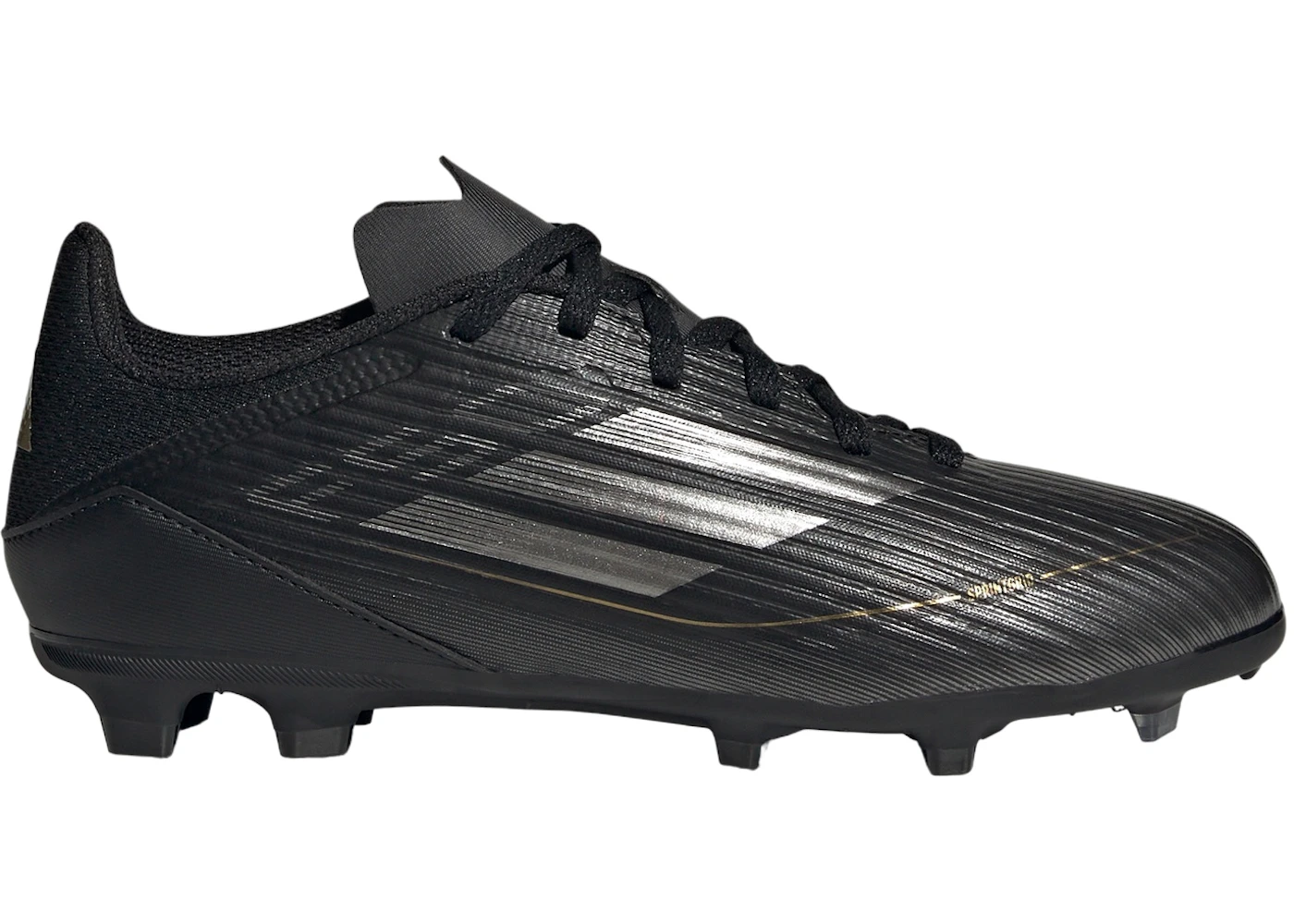 adidas F50 League Multi-Ground Core Black Iron Metallic Gold Metallic (GS)