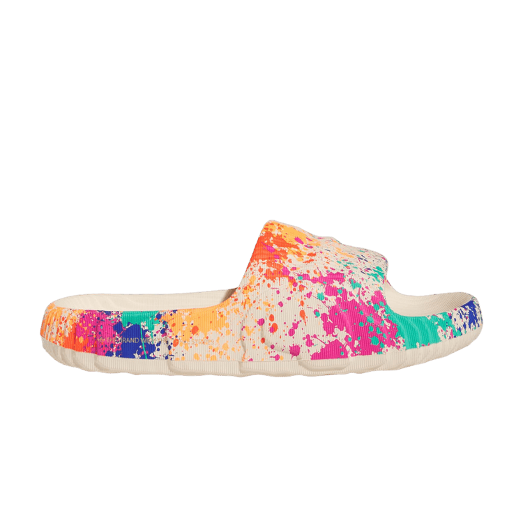 Adidas Adilette 22 Slide 'Sand Strata Paint Splatter'