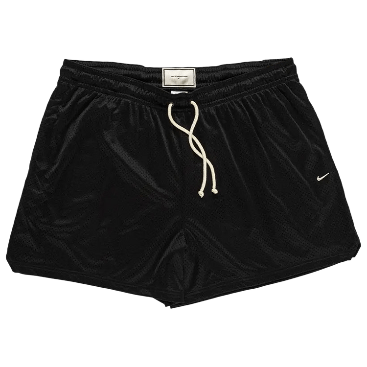 Nike Standard Issue 5" Practice Mesh Shorts 'Black/Pale Ivory'