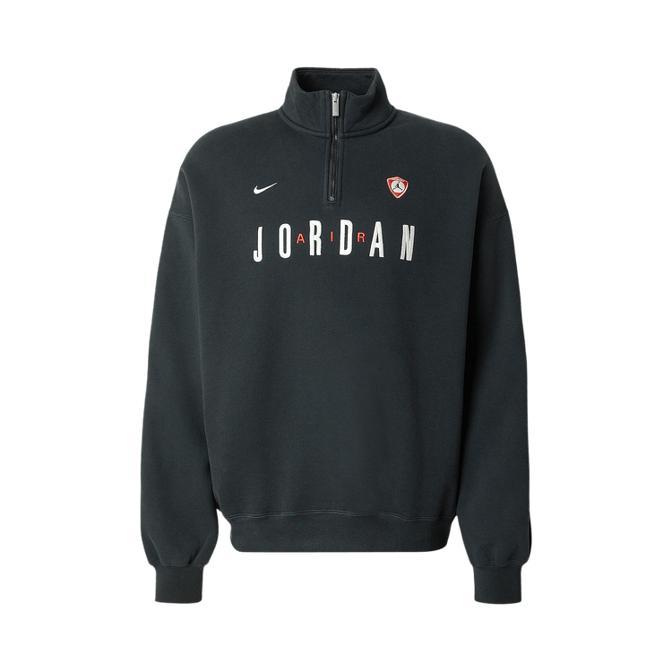 Air Jordan Flight Graphic Fleece Quarter Zip 'Black/Sail'