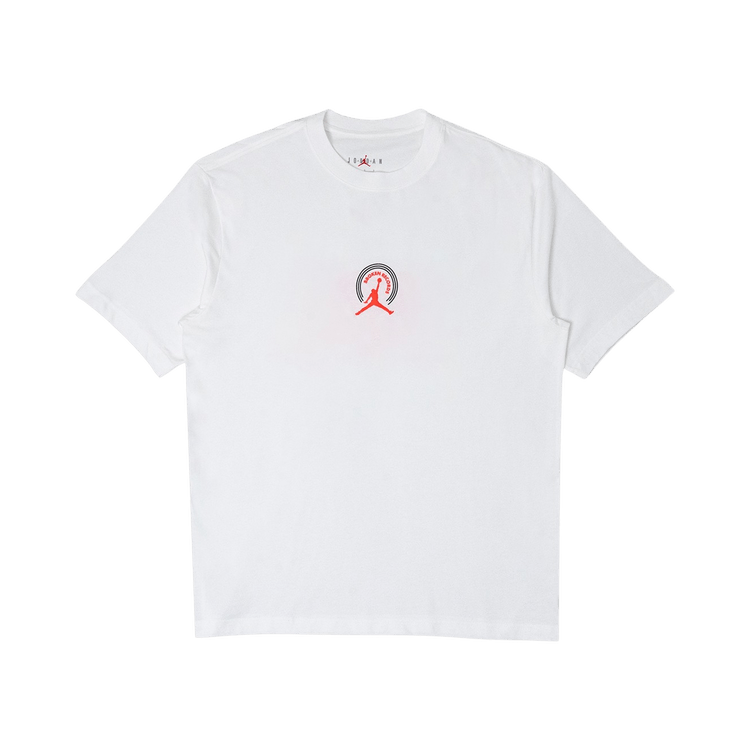 Air Jordan Broken Records Graphic Tee 'White/Infrared 23'