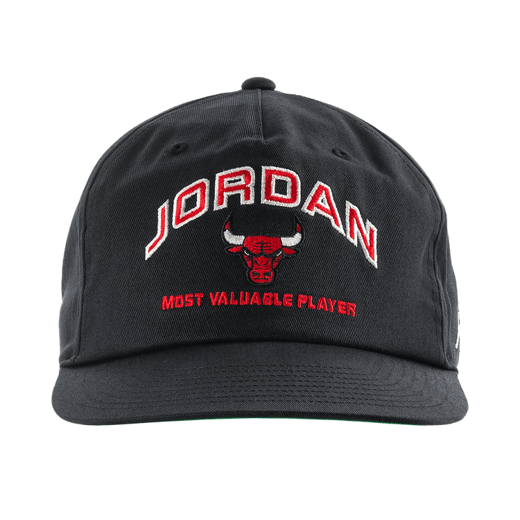 Air Jordan Pro Unstructured Flat Bill Hat 'Black/Kelly Green/White'