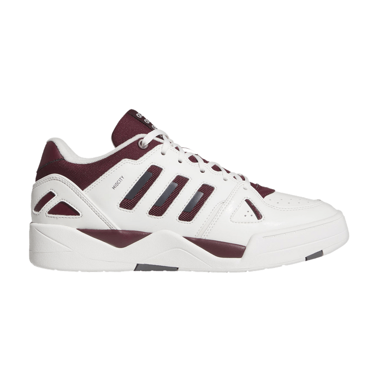 adidas Midcity Low 'White Maroon'