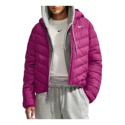 (WMNS) Nike Windpuffer Therma-FIT Hooded Down Jacket 'True Berry Sail'