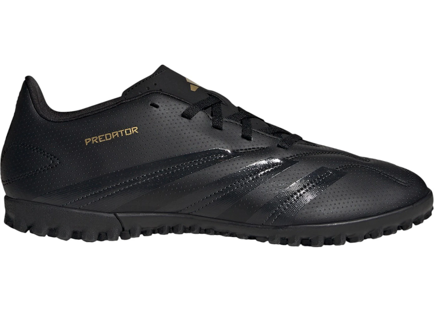 adidas Predator Club Turf Core Black Carbon Gold Metallic