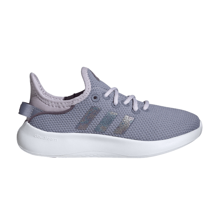Adidas Cloudfoam Pure Big Kid 'Silver Violet Glitter'